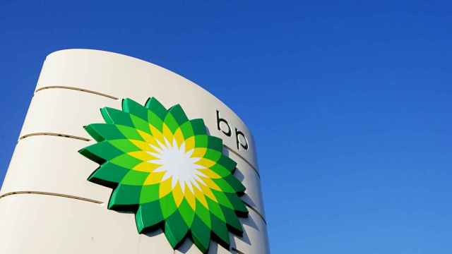 El logo de la petrolera BP.