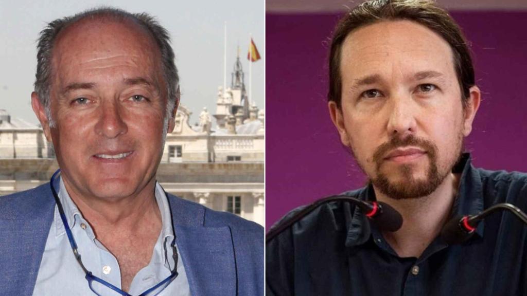 José Manuel Soto y Pablo Iglesias en un fotomontaje.