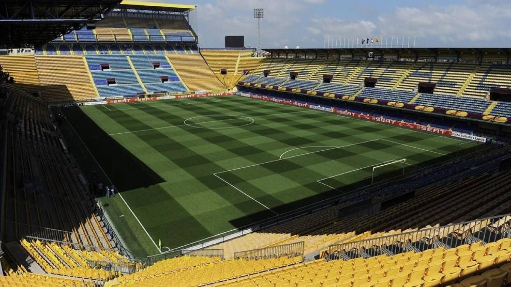 El Estadio de la Cerámica  en su interior