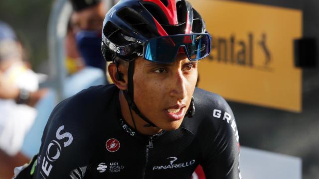 Egan Bernal, durante el Tour de Francia 2020