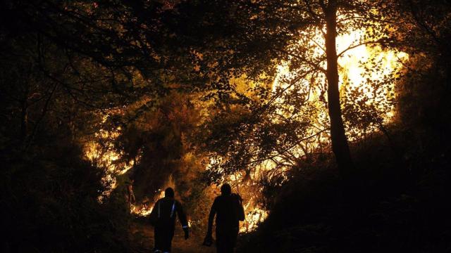 Incendio de Vilariño de Conso, en Ourense.