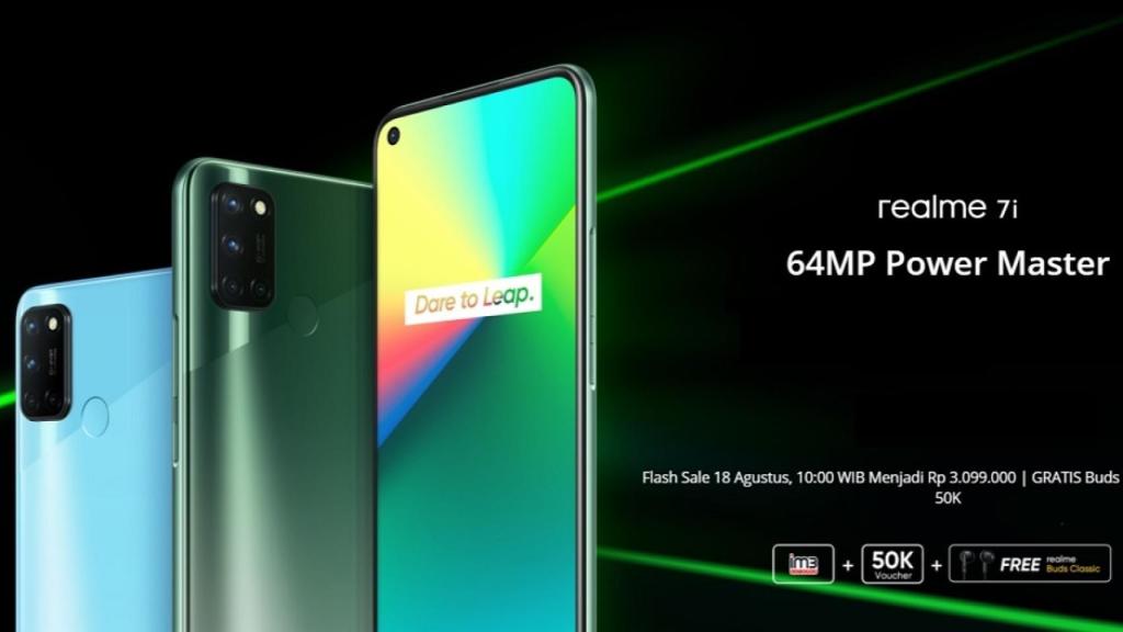 Nuevo Realme 7i: cuatro cámaras, pantalla perforada y gran batería