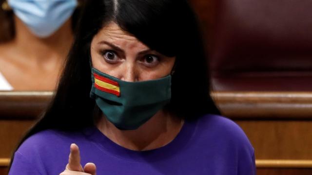 Macarena Olona, diputada de Vox, en el Congreso.