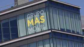 Fachada de la sede de Grupo MásMovil en Madrid.