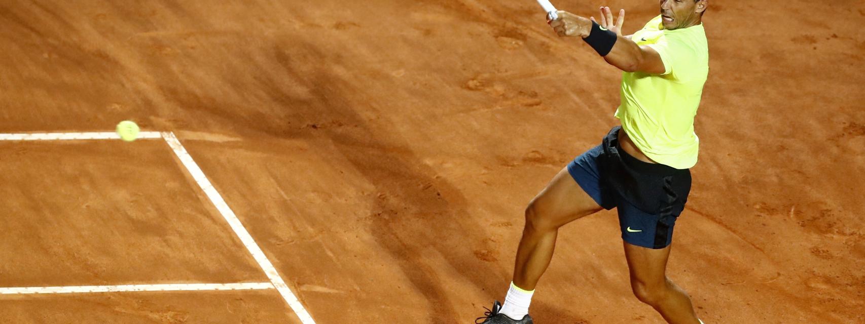 Rafa Nadal durante el torneo de Roma