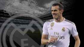 Gareth Bale y el escudo del Real Madrd