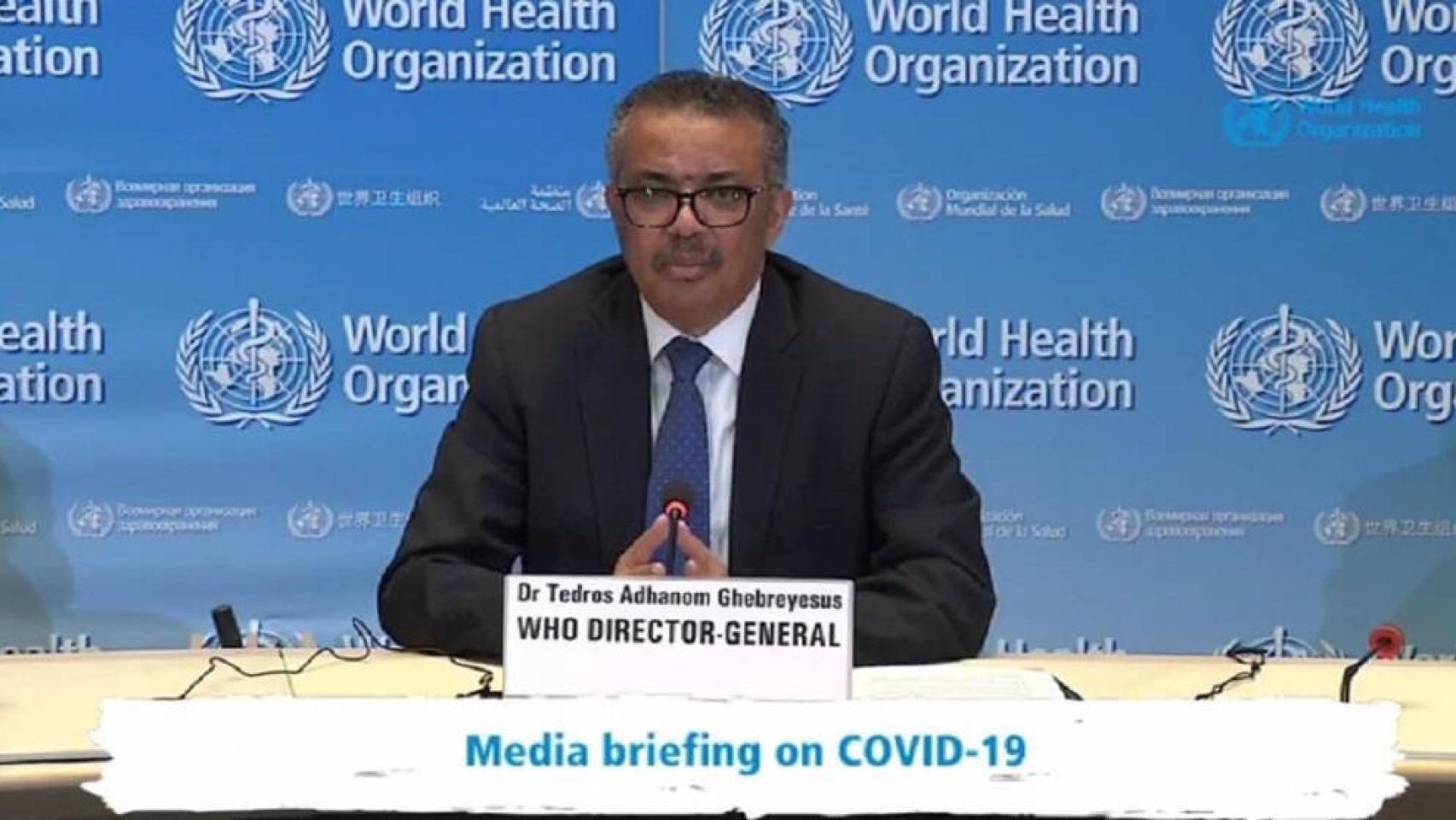 El director general de la Organización Mundial de la Salud (OMS), Tedros Adhanom Ghebreyesus