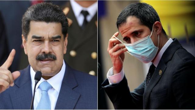 Nicolás Maduro y Juan Guaidó.