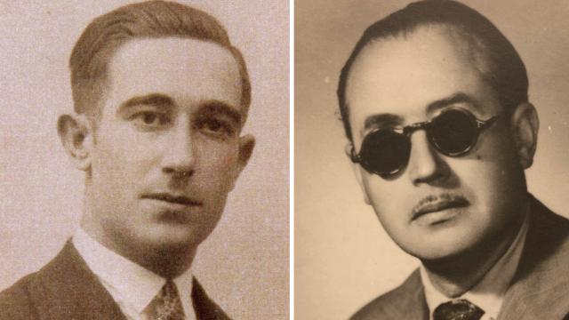 A la izquierda, Melitón Serrano Ortiz y, a la derecha, Manuel Rey Merchán.