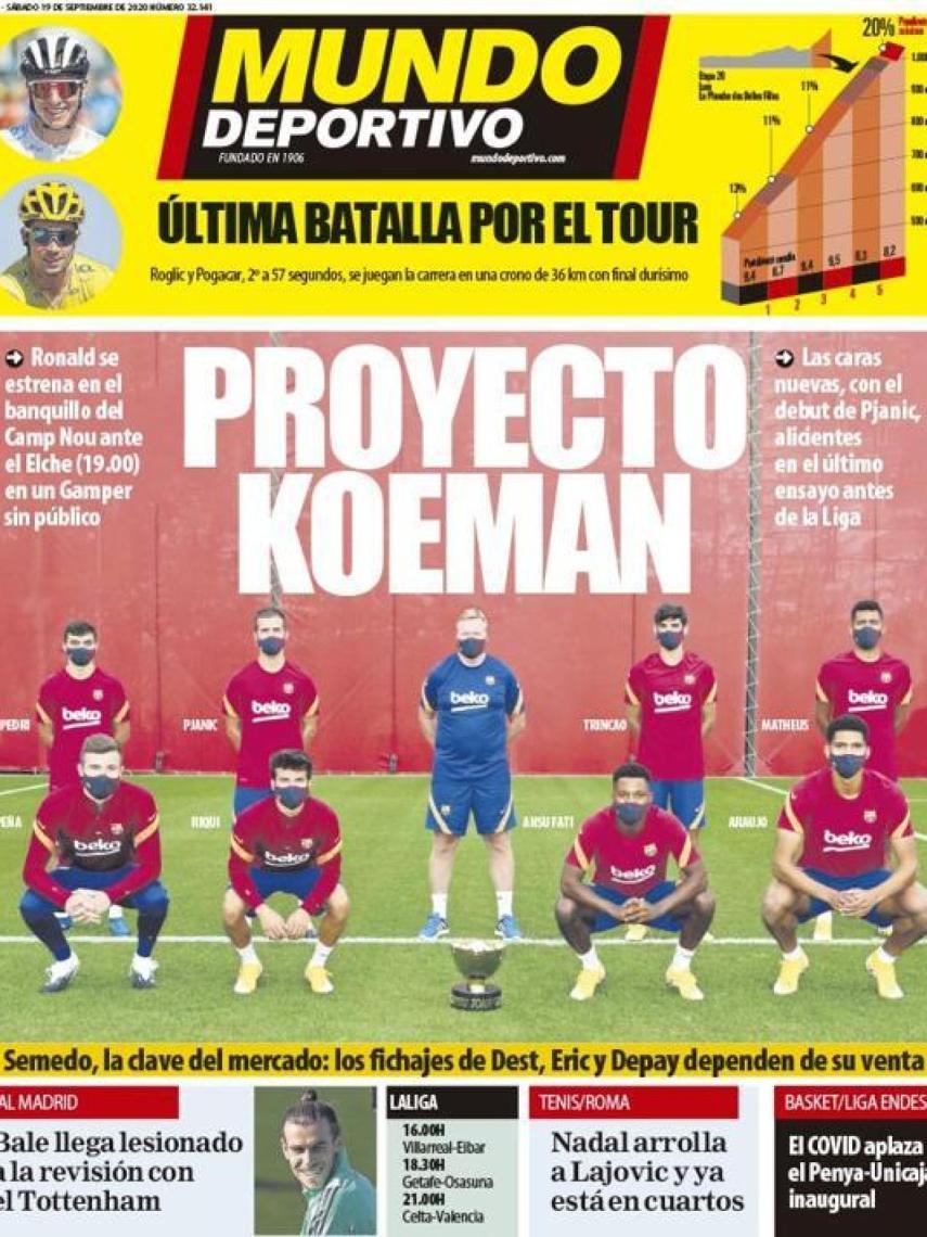 Portada Mundo Deportivo 19-09-2020