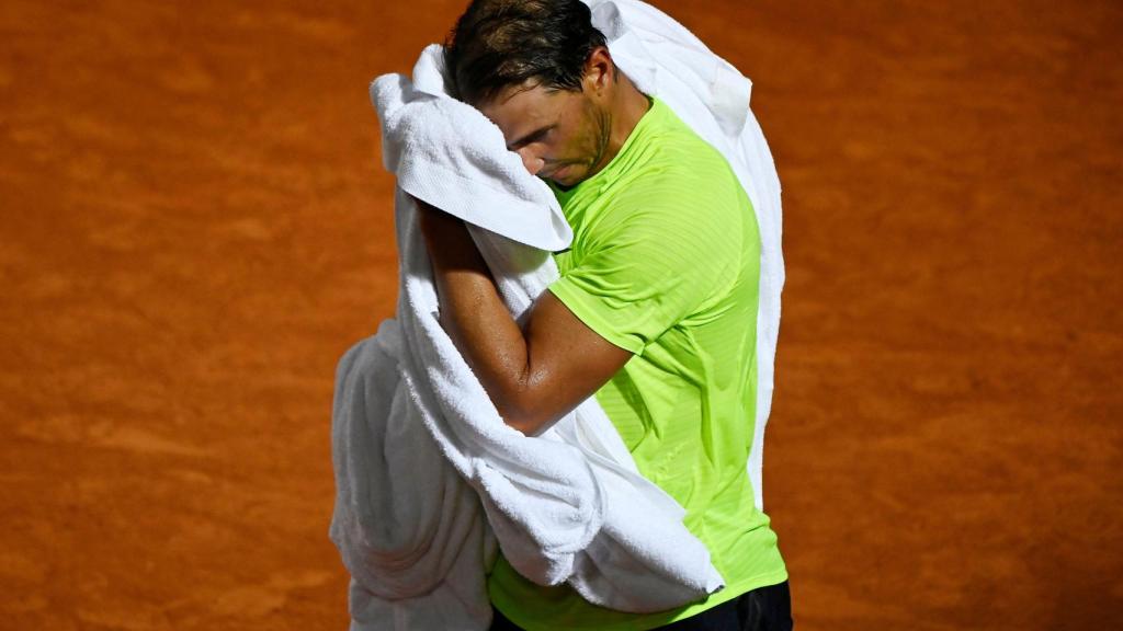 Nadal, en un momento del partido de cuartos de final.