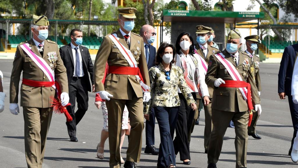 Un momento de los actos institucionales del Centenario de la Legión.