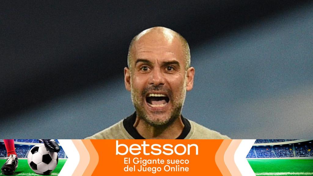 Pep Guardiola, en un partido del Manchester City