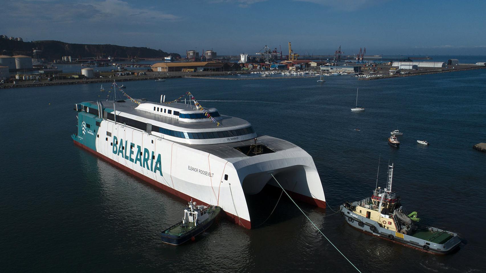 El 'fast ferry' Eleanor Roosevelt de Baleària.