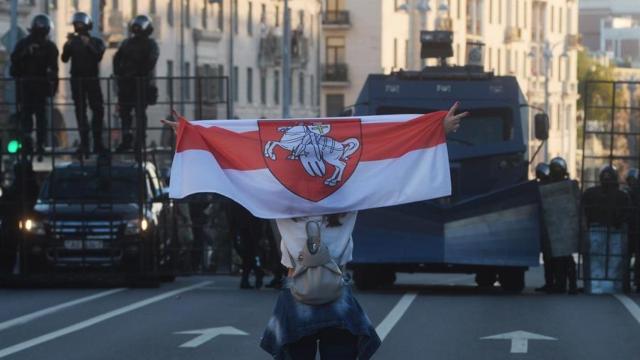 LAs protestas en contra de Lukashenko.