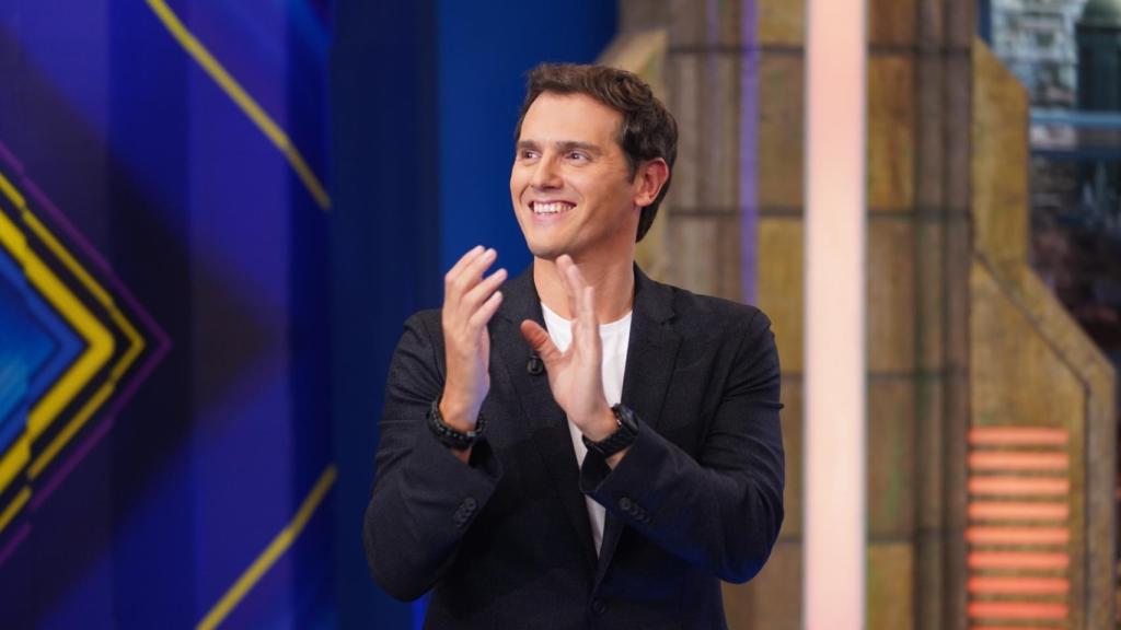 Albert Rivera, en su llegada a 'El Hormiguero'.