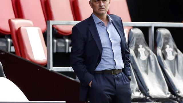 José Mourinho, en un partido del Tottenham