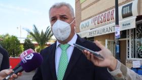 El alcalde de la localidad guadalajareña de Mondéjar, José Luis Vega, en declaraciones a los medios. Foto: Europa Press