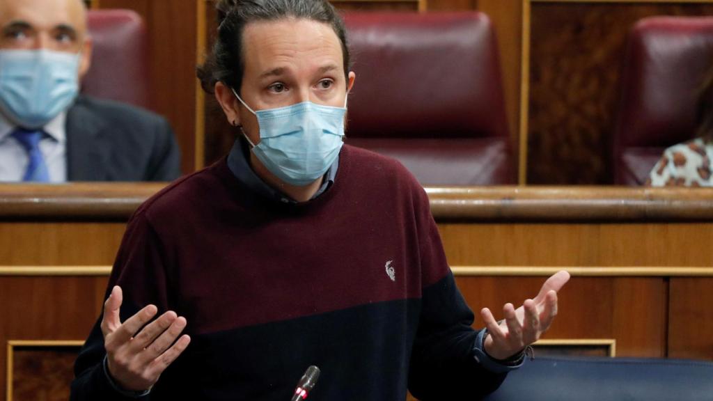 Pablo Iglesias, vicepresidente segundo del Gobierno, en el Congreso de los Diputados.