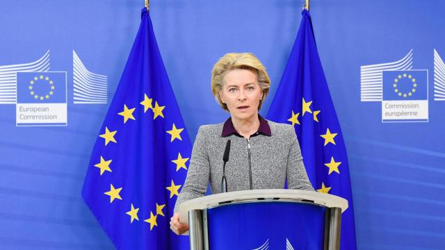 Ursula von der Leyen, presidenta de la Comisión Europea.