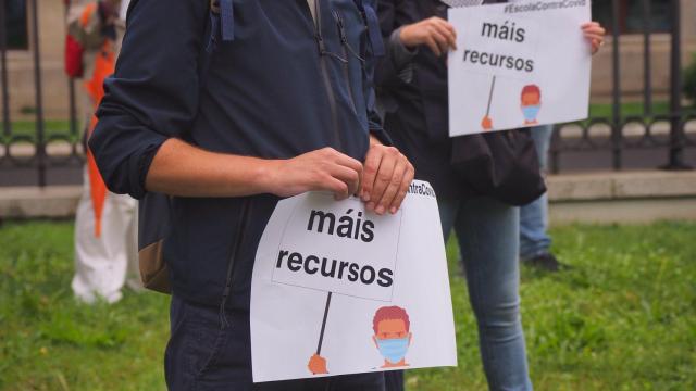 Uno de los carteles que se pudieron ver durante una concentración