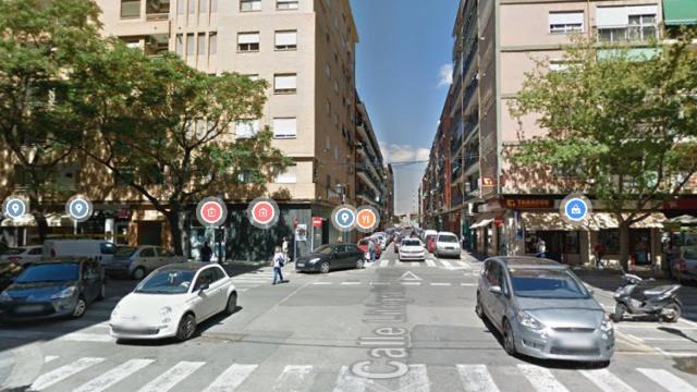 La calle Valencia donde se produjo el asesinato.