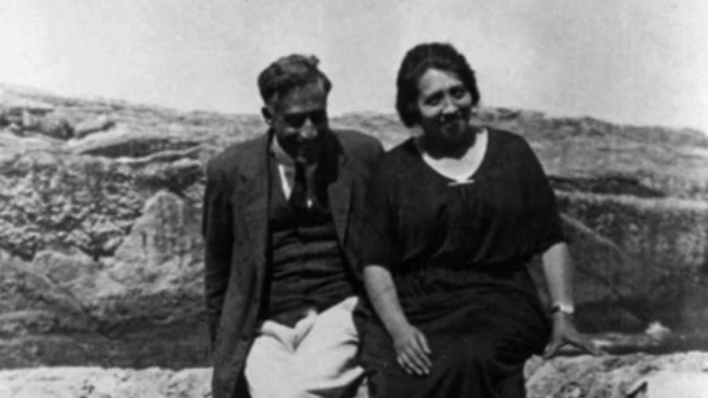 Julián Besteiro y su mujer, Dolores Cebrián.