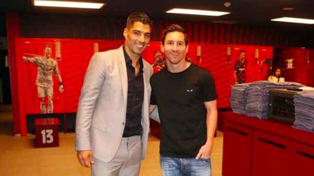 Messi y Luis Suárez