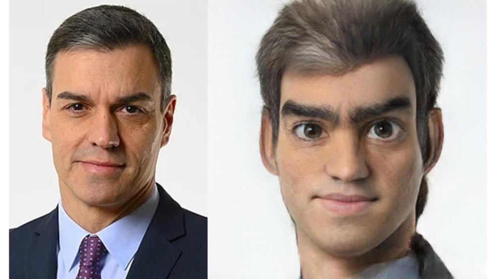 Caricatura del Presidente del Gobierno, Pedro Sánchez, creada con Inteligencia Artificial