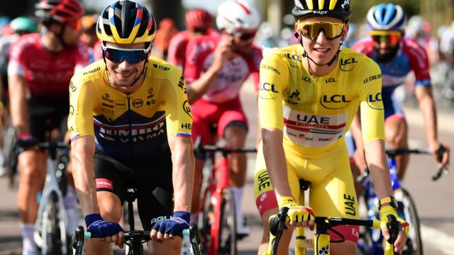 Roglic y Pogacar, paz después de la batalla en el Tour