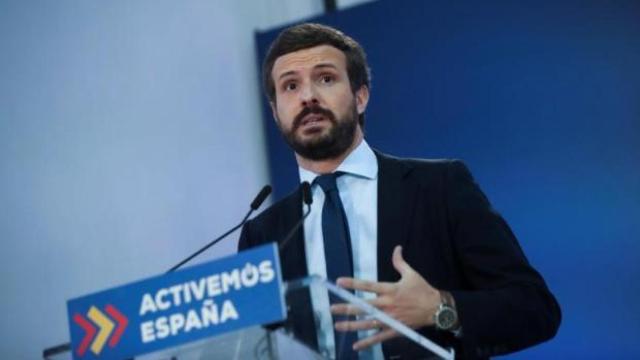 El presidente del PP, Pablo Casado, en una imagen de archivo.