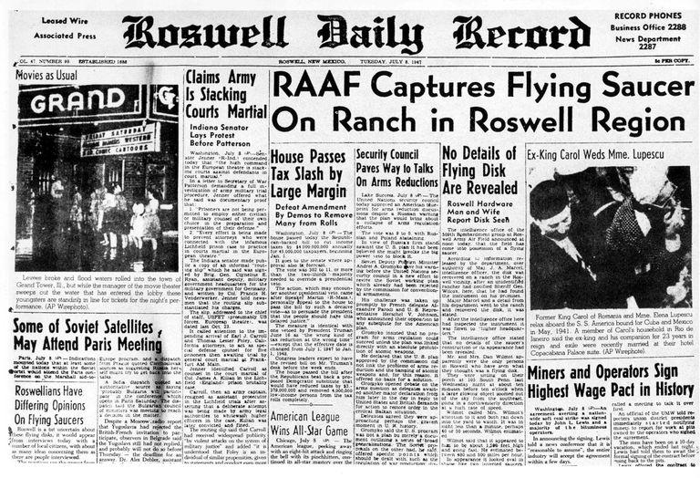 Noticia sobre el incidente Roswell. http://blogs.eltiempo.com/