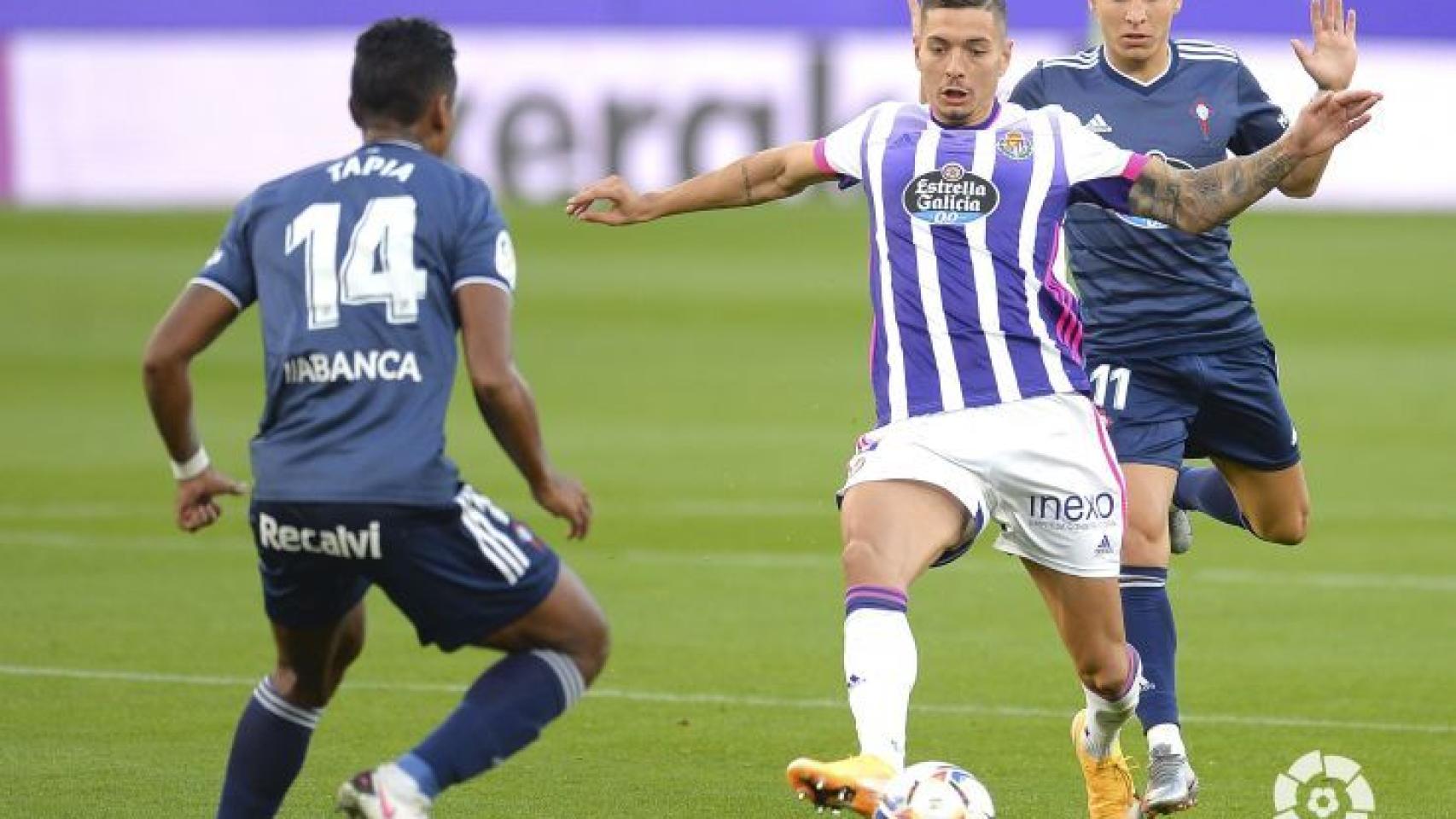 Javi Sánchez, en el Valladolid - Celta de Vigo de la jornada 3 de La Liga