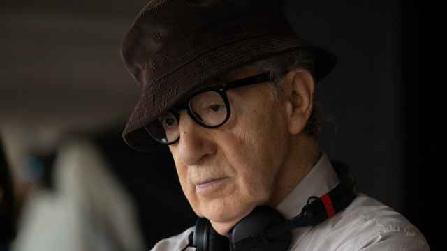 Woody Allen en el rodaje de la película.