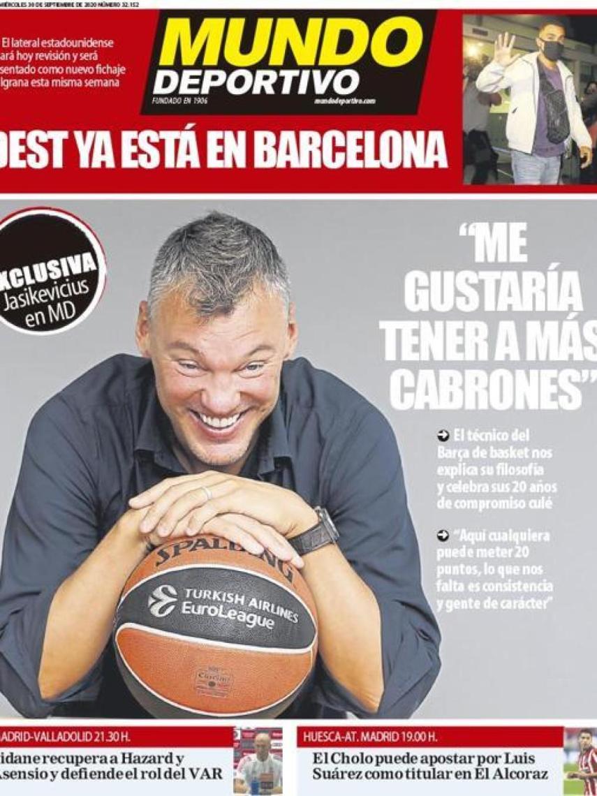 La portada de Mundo Deportivo