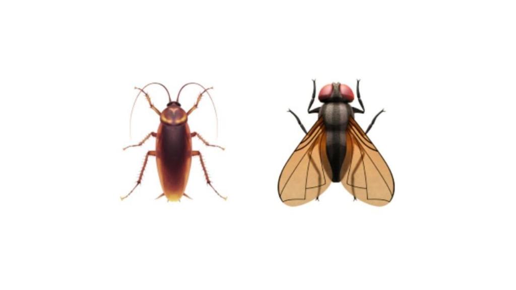 Mosca y cucaracha, nuevos emojis.