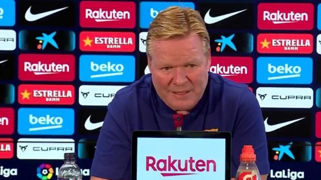 Ronald Koeman, en rueda de prensa