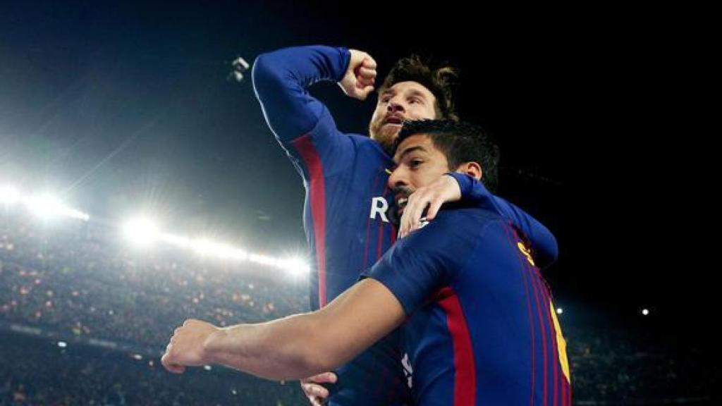 Messi y Luis Suárez, en el Barcelona