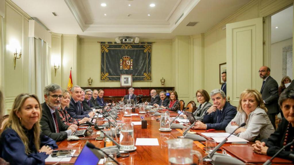 Reunión del pleno del CGPJ./