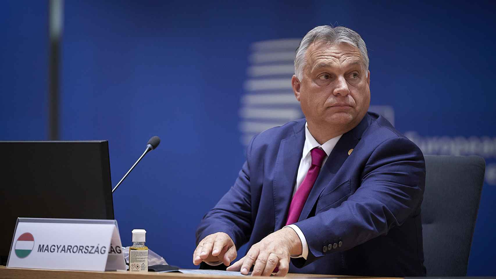 Viktor Orbán, durante un Consejo Europeo