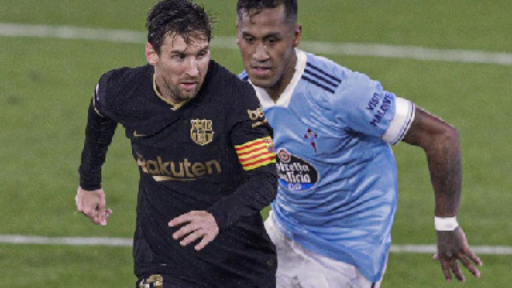 Messi durante el Celta-Barça