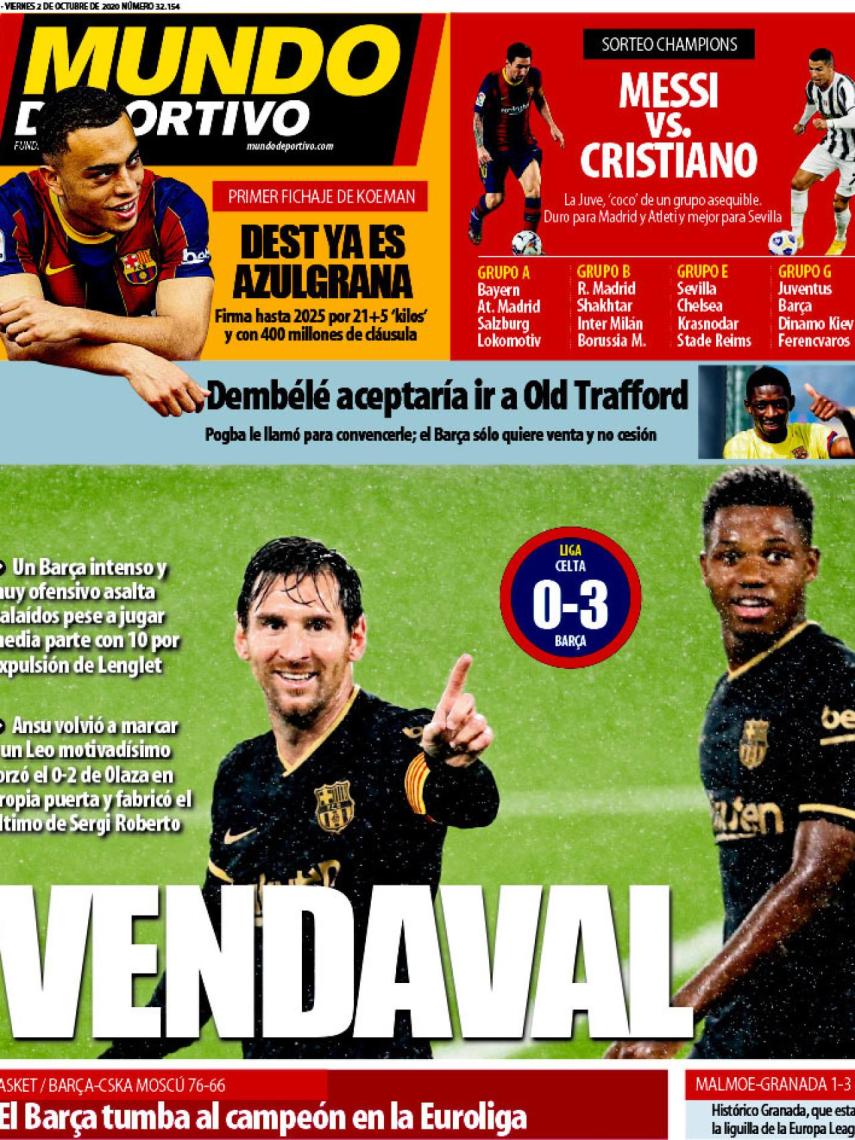 Portada Mundo Deportivo