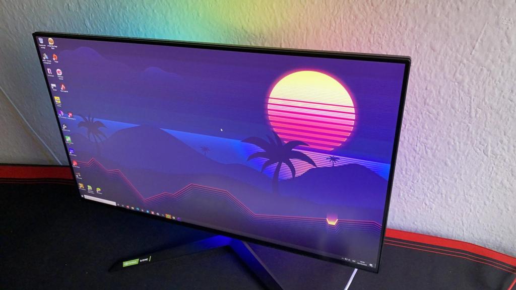 Incluso en el escritorio, el tratamiento de los colores del monitor de LG destaca