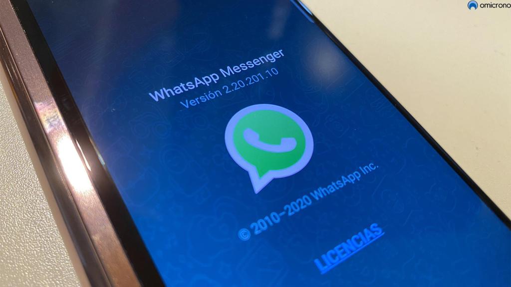 WhatsApp en un smartphone.