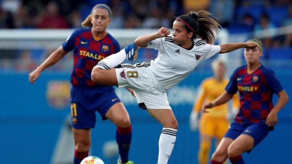 Partido del CD Tacón contra el FC Barcelona