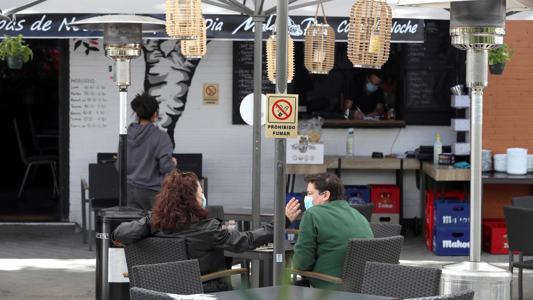 Madrid vacío tras las restricciones impuestas en la capital.