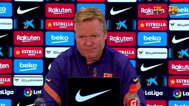 Ronald Koeman, en rueda de prensa