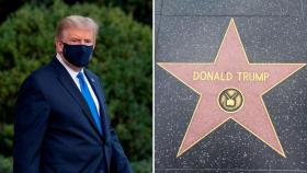 Donald Trump y la estrella.