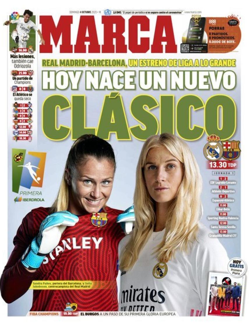 La portada del diario MARCA (04/10/2020)