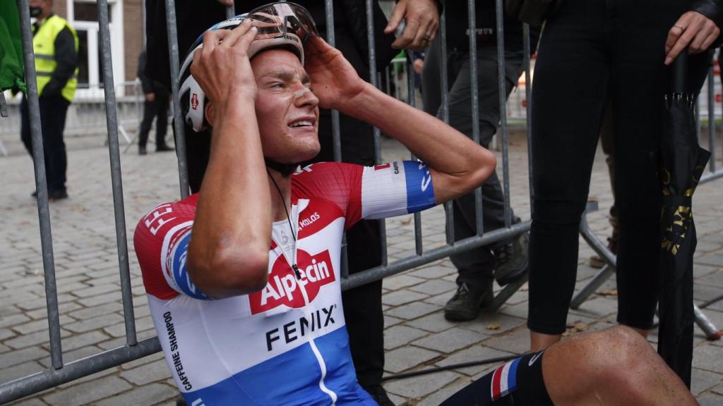 Matthieu Van der Poel, después de su exibición en el BinckBank Tour